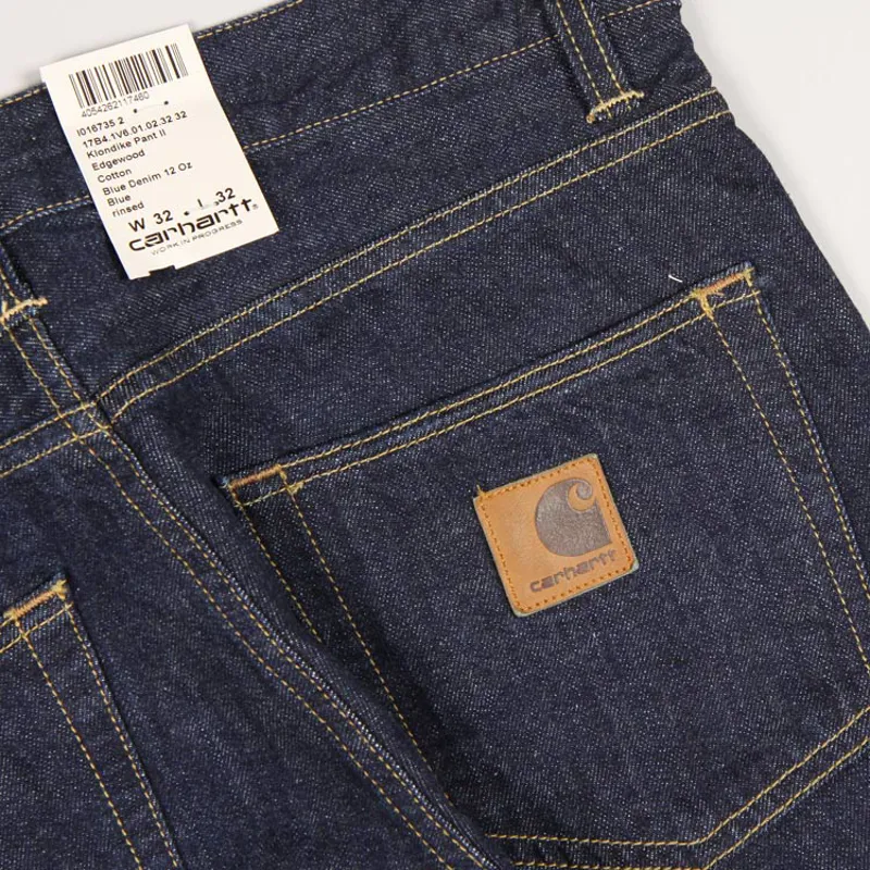 Carhartt WIP Klondike Pant Edgewood - Blue Rinsed-2